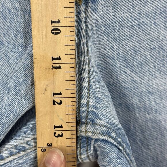 Abercrombie & Fitch Women's Jeans Size 33/16R 90s Straight High Rise Acid Wash - Picture 4 of 10